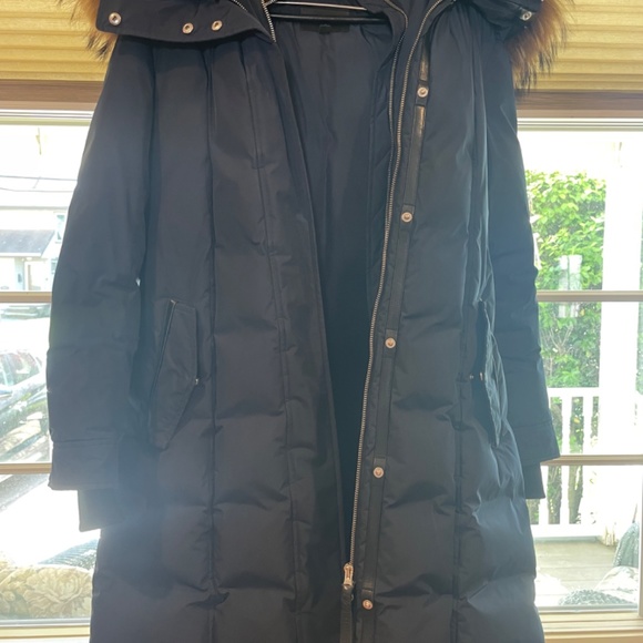 Women’s Long Mackage L/Navy - Picture 3 of 3